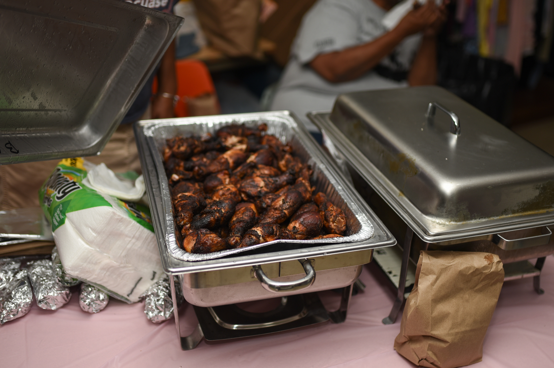 Hot meals served at the resource center